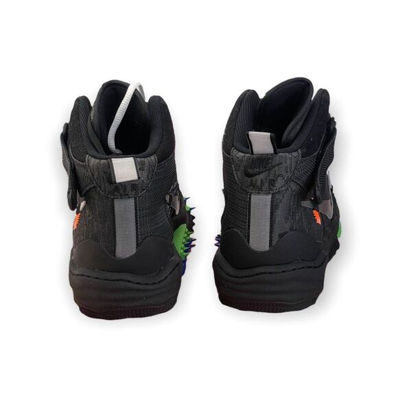 Off-White x Nike Air Force 1 Virgil Abloh Mid Top Sneaker Black DO6290-001 sz 12 main image 5